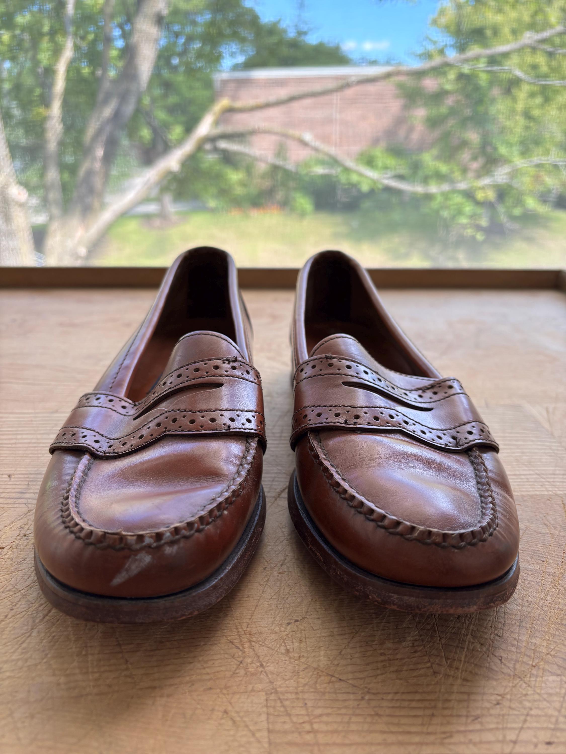 Vintage Ralph Lauren Leather Loafers, Men's Brown RL POLO Shoes