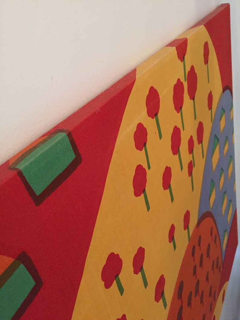 Vintage Marimekko wall hanging LARGE canvas tapestry modern Etsy