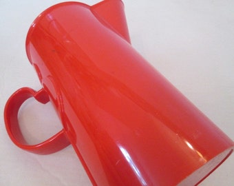 Vintage Dansk melamine pitcher Red picnic ware camping gear Gourmet Designs