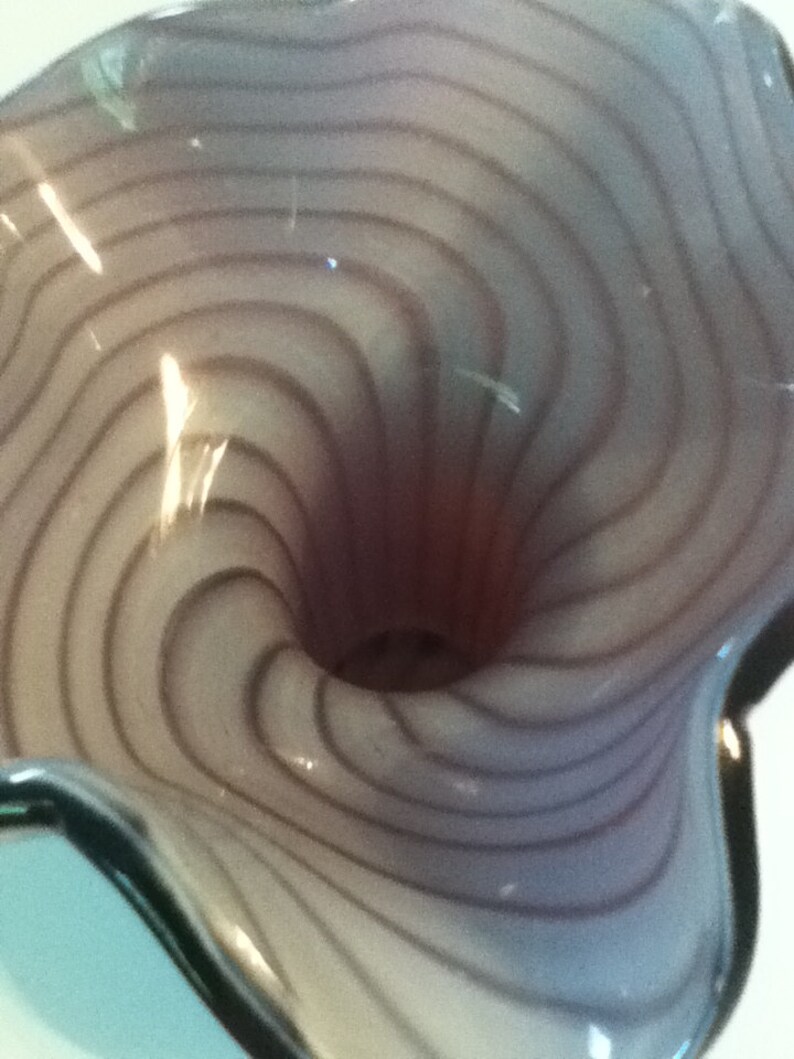 Vintage Glass Vase Purple Bud Vase Glass Decorative Etsy