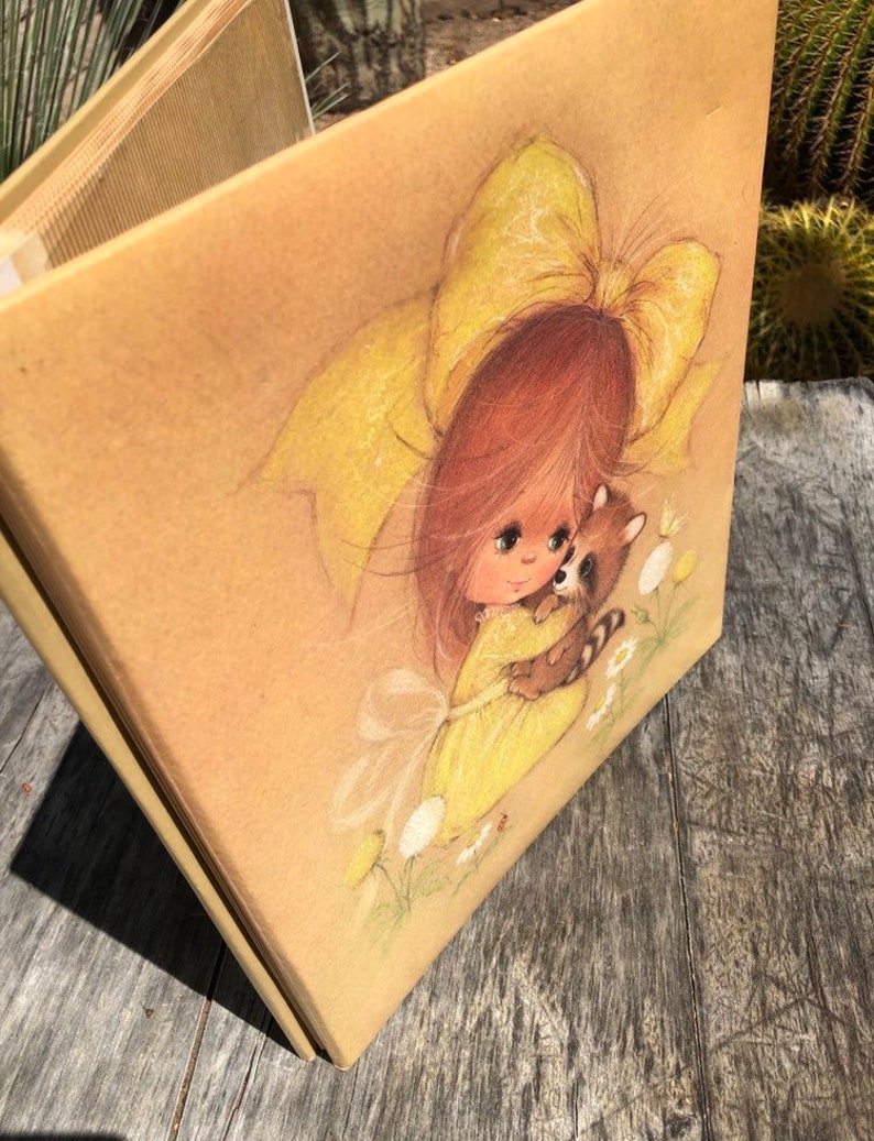 Vintage Hallmark Photo Album 70s Little Girl with Big Bow and Etsy