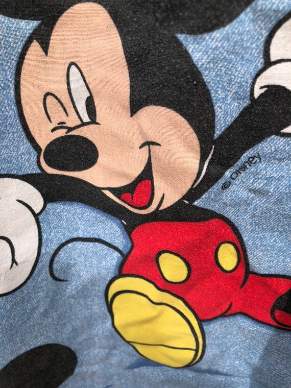 60s 70s Mickey Mouse Full Double Flat VINTAGE 60S 70S Mickey Mouse Pillow