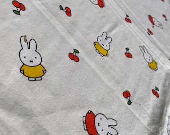 Vintage Miffy duvet cover baby blanket cover Dick Bruna 2002 Miffy Cotton blanket cover baby bedding crib blanket duvet Miffy duvet NOS