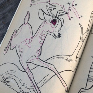 Vintage Bambi Coloring Book 70s Walt Disney Connect the Dots ...
