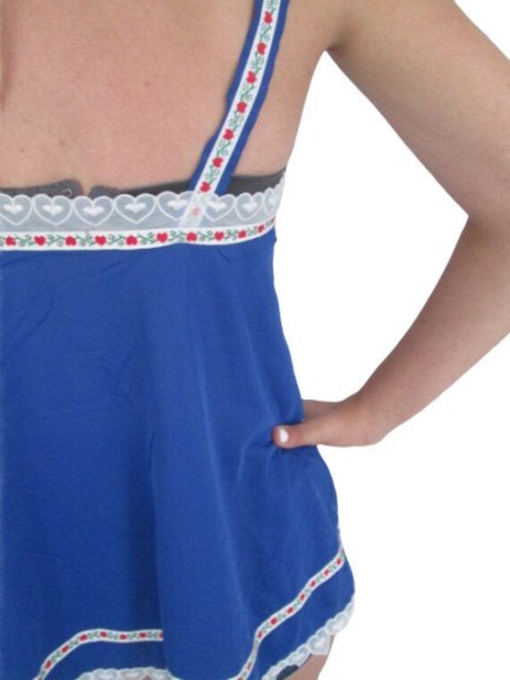 Vintage Slip dress 70s pin-up lingerie cover up night… - Gem