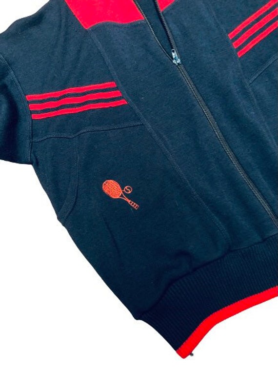 Vintage Tennis jacket 70s athleisure warmup 70s t… - image 9