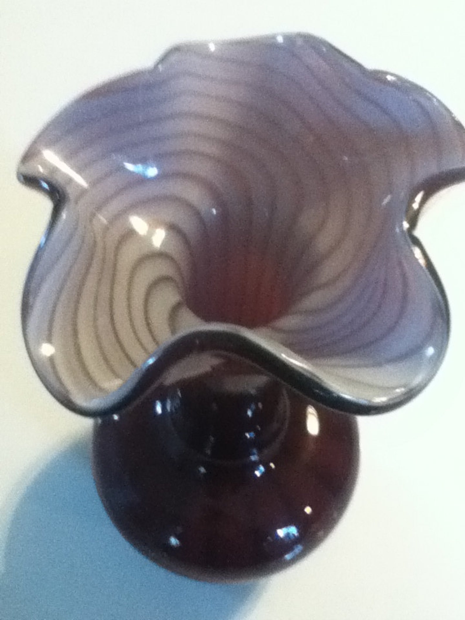 glass vase purple bud vase glass decorative vase Etsy