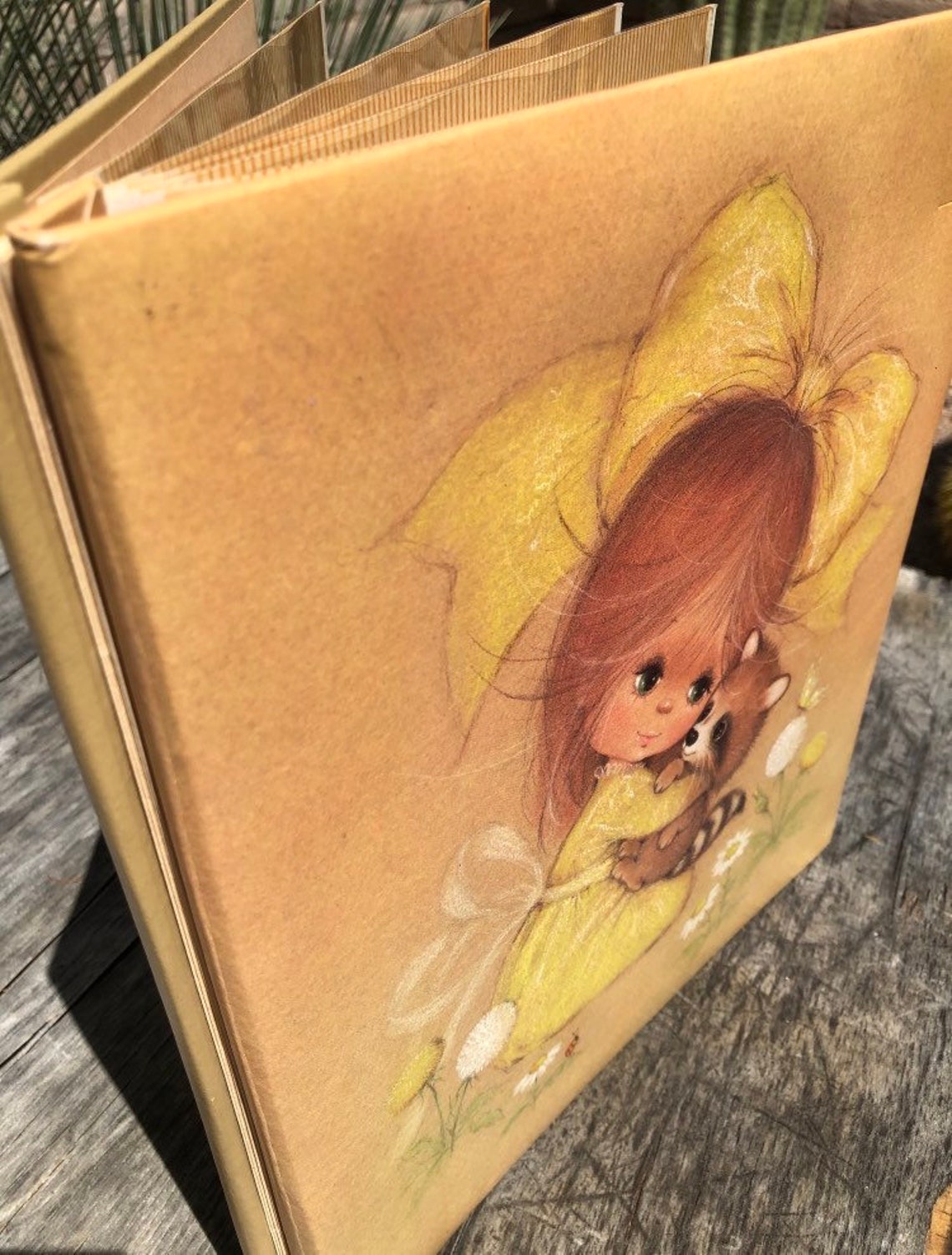 Vintage Hallmark Photo Album 70s Little Girl with Big Bow and Etsy