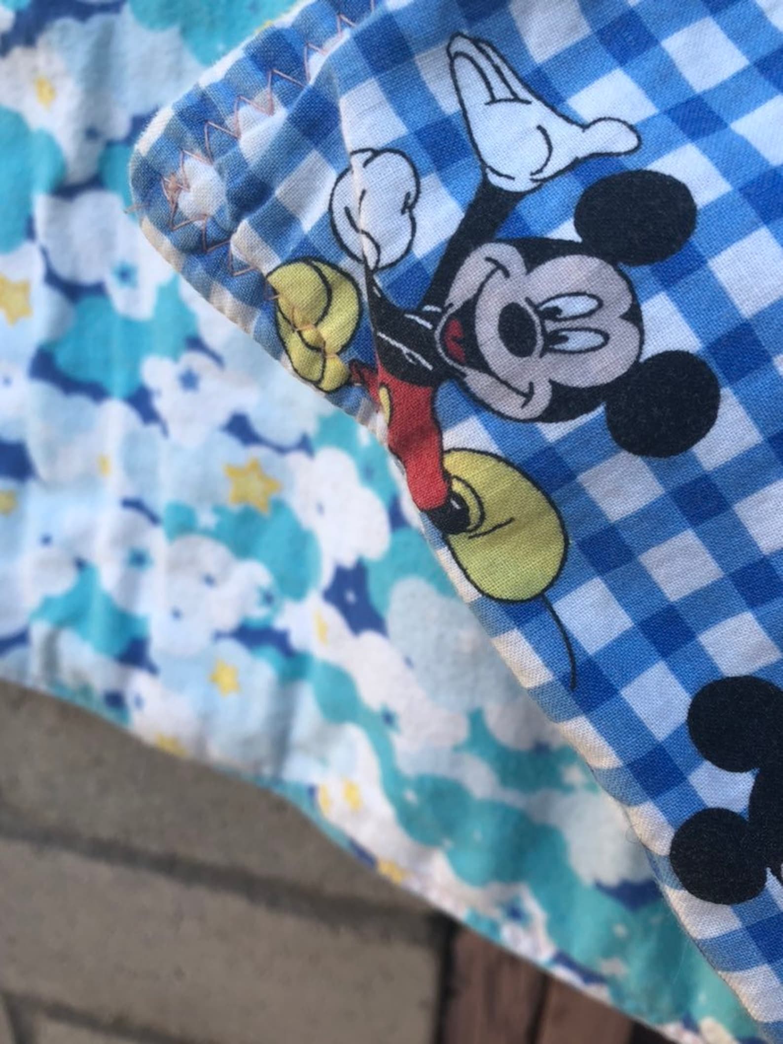 Vintage Mickey Mouse blanket baby blanket crib blanket nursery Etsy