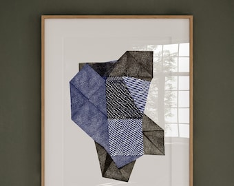 Modern Geometry art print , Geometric Shape Art, Minimalist Geometry, Zen print