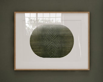 Abstracte vorm, organische vormkunst, woonkamergaleriekunst, kunst aan de muur Zen-esthetiek, kantoor minimalistische kunst