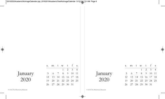 2020 Diy Create Your Own Desktop Desk Calendar Pdf Gift Etsy