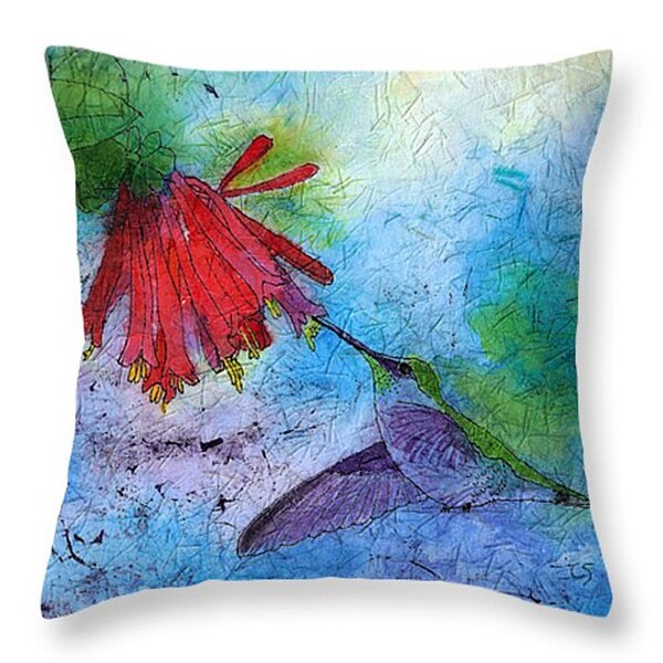 Hummingbird Pillow Etsy