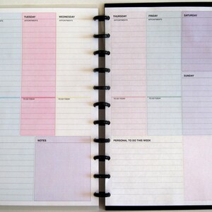 Planner 2-page per Week A4 Size Weekly Planner Day Planner Instant ...