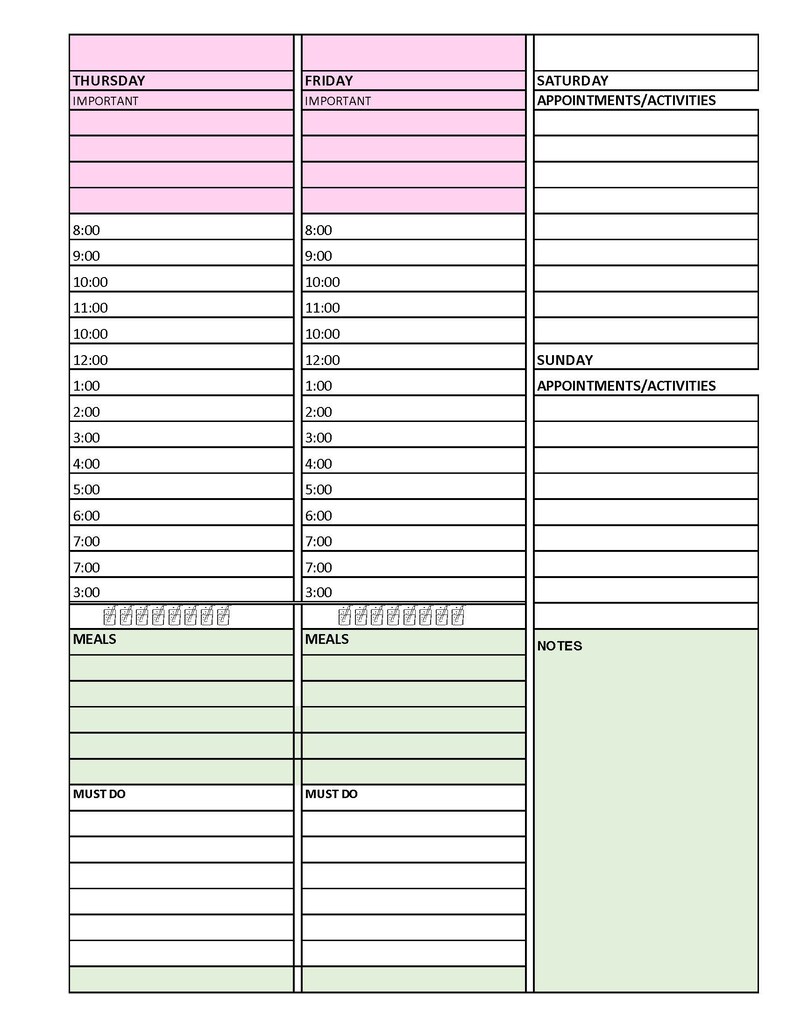 Busy Mom Planner Editable Full-sized Planner in Excel for Circa, Tul ...