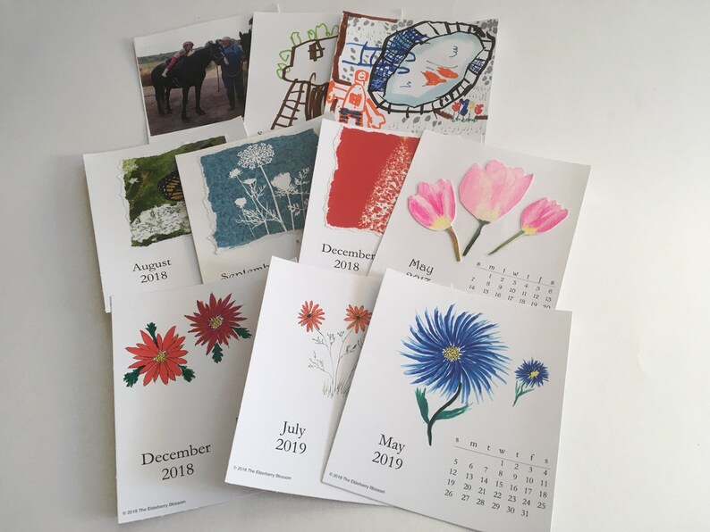 Printable 2023 DIY Desktop Calendar Desk Calendar PDF Gift - Etsy