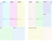 2 Page Per Day Planner Printable
