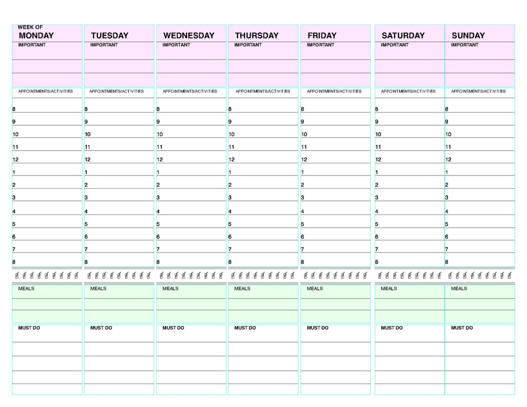 Busy Mom Weekly Planner Printable: Undated, Daily To-do List (PDF ...