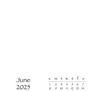 Printable 5x7 2025 DIY Desktop Calendar for CD Case Desk Calendar PDF ...