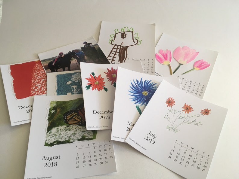 Printable 2024 DIY Desktop Calendar Desk Calendar PDF Gift Idea Etsy