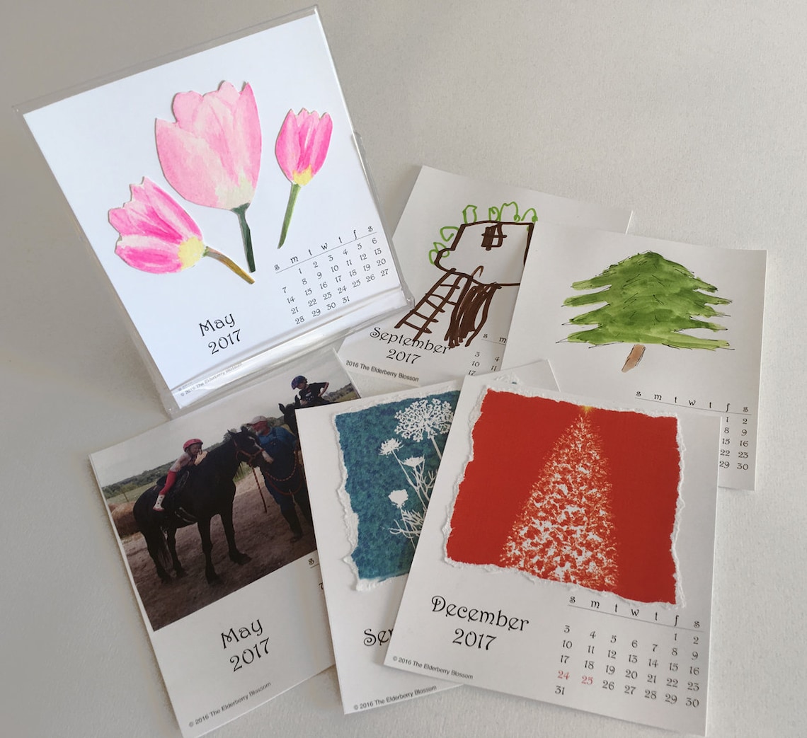 Printable 2023 DIY Desktop Calendar Desk Calendar PDF Gift Etsy UK