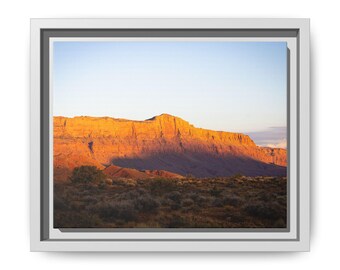 Desert Sunset Photography Print | Red Rock Mountain Wall Art | Southwest Landscape Photography | The Last Light