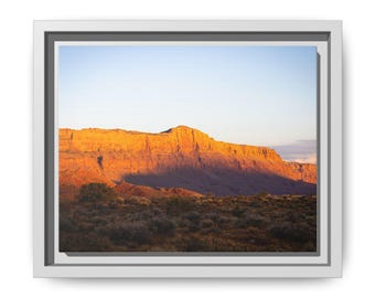 Desert Sunset Photography Print | Red Rock Mountain Wall Art | Southwest Landscape Photography | The Last Light