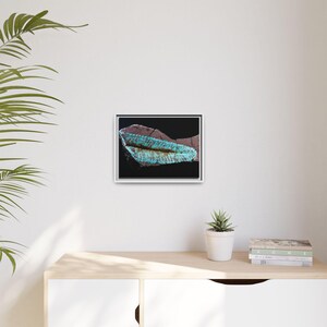 Spuren urzeitlichen Lebens | Leinwanddruck mit Fossilienfotografie | Wandbild zur prähistorischen Naturgeschichte Bild 7