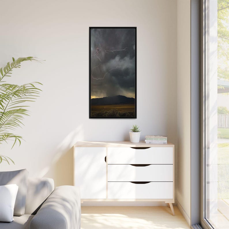 Electric Skies Lightning Storm Print | Mountain Landscape Photography (Jenni Salisbury) image 4