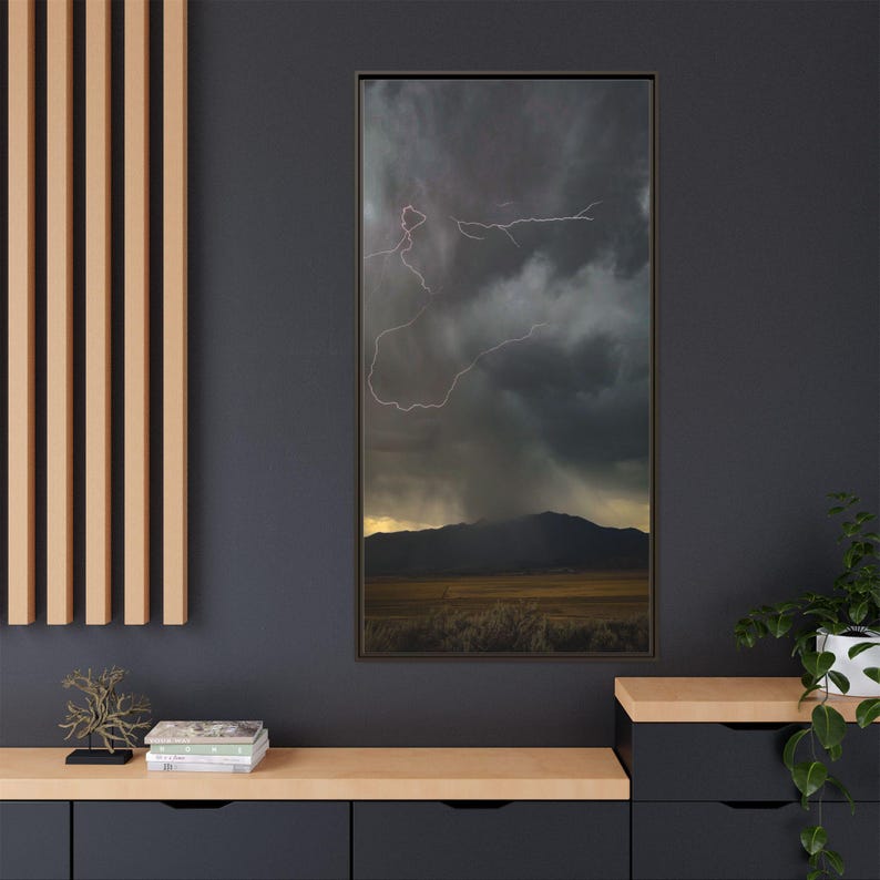 Electric Skies Lightning Storm Print | Mountain Landscape Photography (Jenni Salisbury) image 6