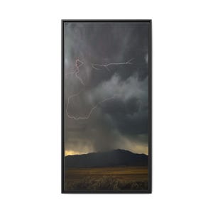 Electric Skies Lightning Storm Print | Mountain Landscape Photography (Jenni Salisbury) image 1