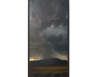 Electric Skies Lightning Storm Print | Mountain Landscape Photography (Jenni Salisbury)