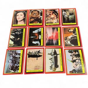 Vintage 1983 Topps Star Wars Return of the Jedi Trading 41 Card Lot Sticker