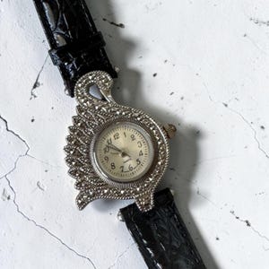 Marcasite Brooch Watch - Etsy display picture 1