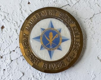 Army Management Staff College Fort Belvoir Challenge Coin