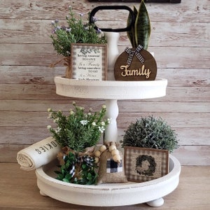 Tiered Tray Family Bundle mini Set of 5 Bowl Fillers/Farmhouse Gift /Rustic Country Decor