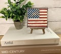 Mini 4th of July Farmhouse Sign with Easel, Tiered Tray, Shelf, Rustic, Folk art, Fall