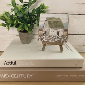 Mini Farmhouse Sign with Easel, Tiered Tray, Shelf, Rustic, Folk art, Fall