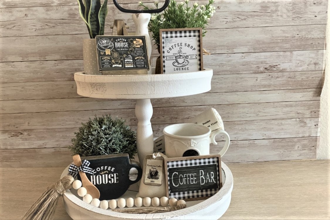 Coffee Tiered Tray