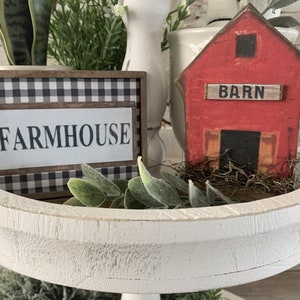 Tiered Tray Farm House Tiered Tray Fillers /Farmhouse gift/Rustic Country Decor/ image 3