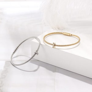 X Cable bracelet
