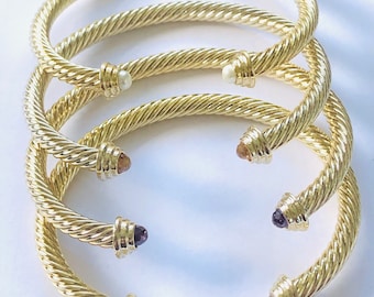 Cable bracelet Gold