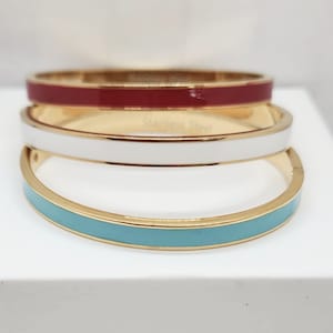 Emaillefarbe Armband gold