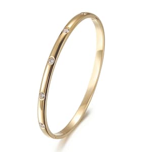 Cz stone thin cuff