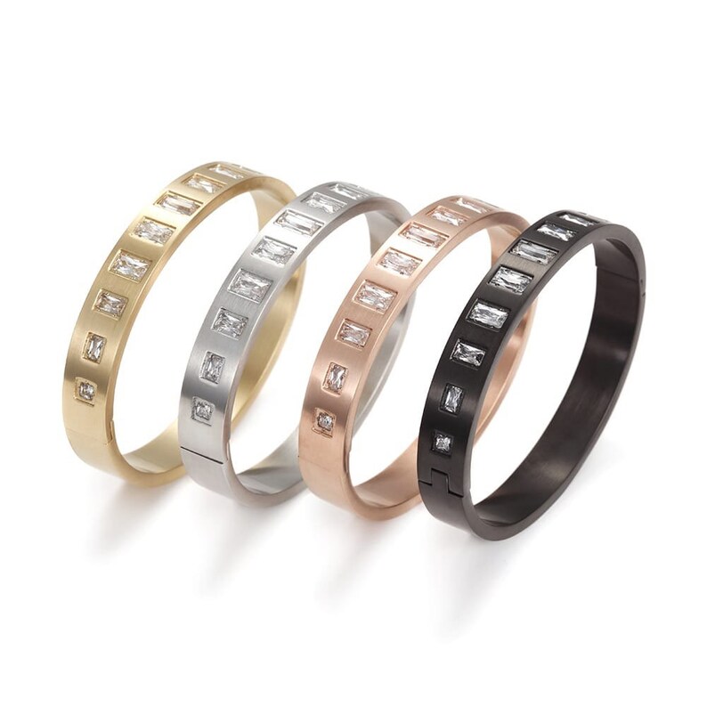 CZ thick bangle