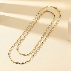 Tori Two Tone Coin Necklace