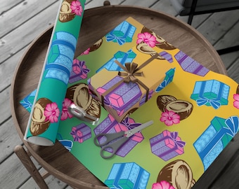 Cadeaupapier met kleurrijk patroon | Cadeaupapierrol