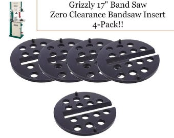 Grizzly 17 Band Saw - Zero Clearance Inserts (4-Pack)
