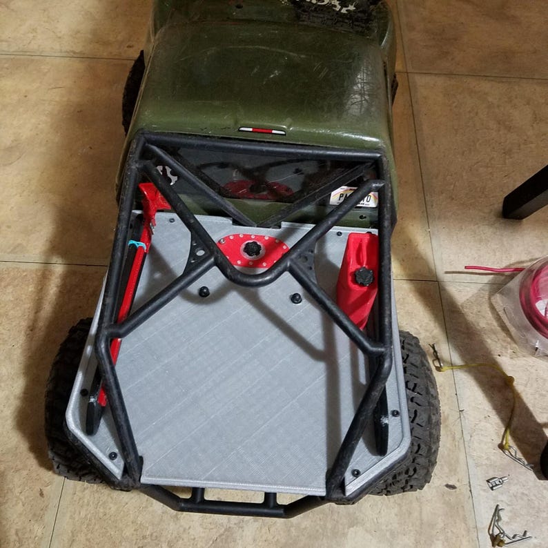 Rear Flatbed & Rail System upgrade for Axial SCX10 Honcho RC Crawler immagine 3