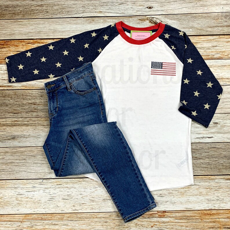 patriotic raglan shirt